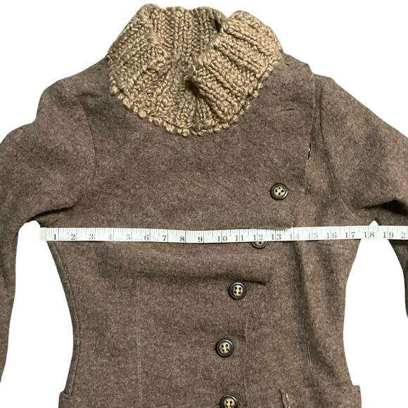 Anthro Gro Abrahamsson Arslan Asymmetric Wool Sweater Jacket-M - Picture 11 of 14